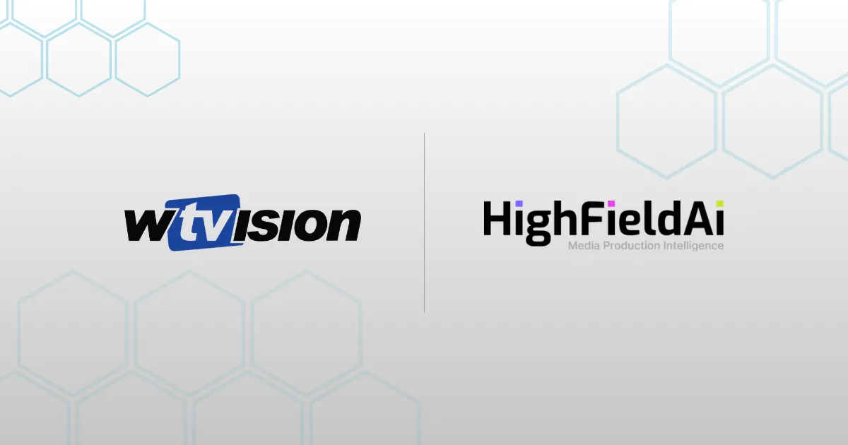 The wTVision and HighField AI logos side by side